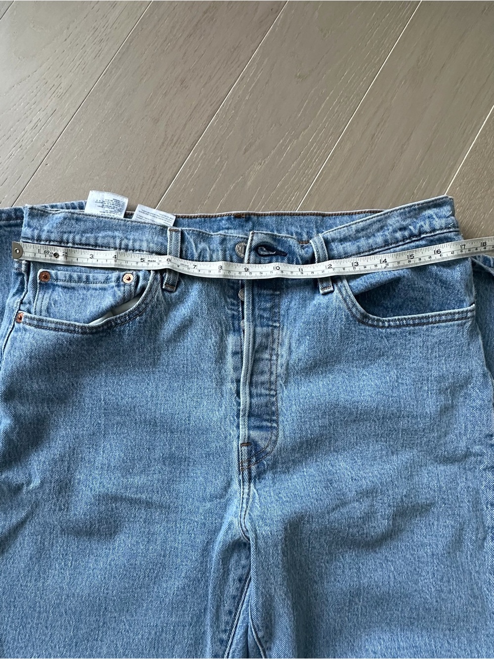 Levi's Light Blue Denim Jeans with Tan Stitching